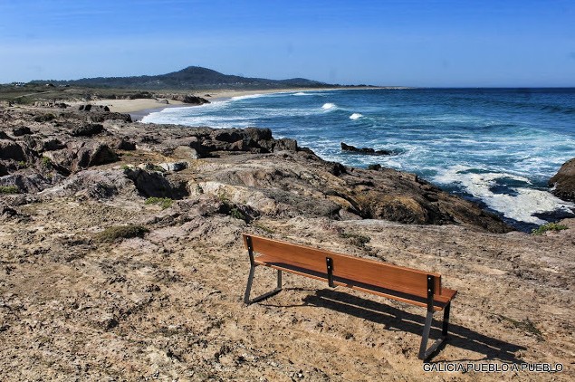 Mirador da Curota con vistas sobre la ría de Arousa