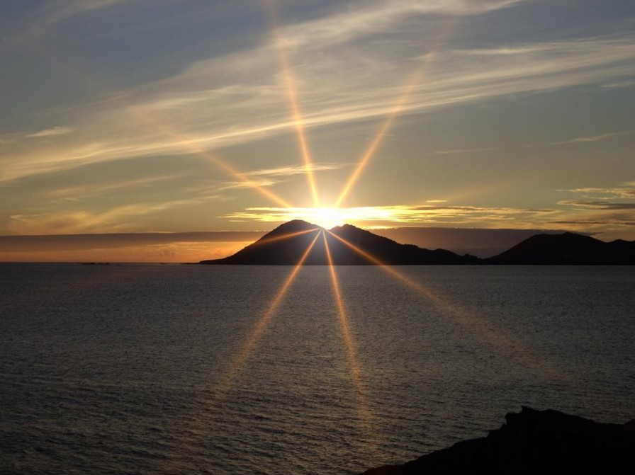 Vista aérea del cabo de Corrubedo y la costa