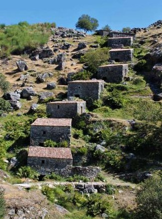 Detalle de un molino tradicional en O Rosal