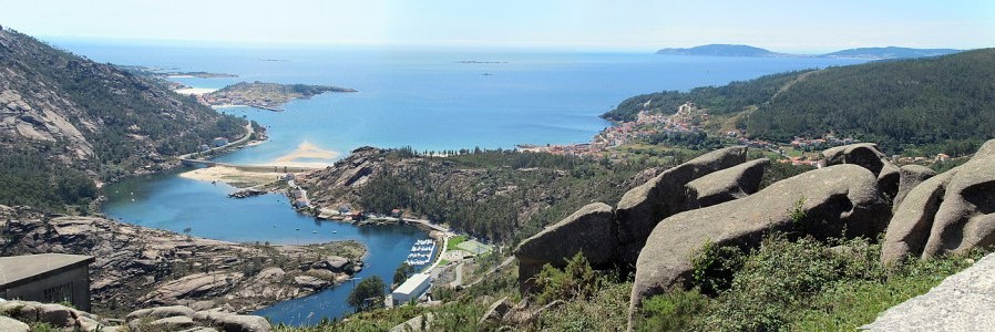 Vista panorámica desde el mirador del Ézaro