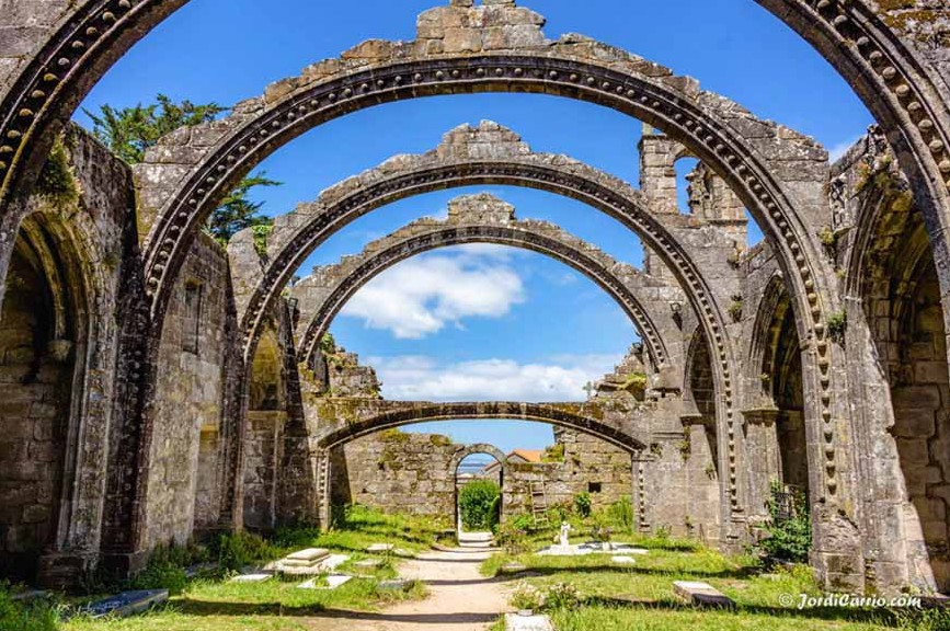 Vista aérea de Cambados y la ría de Arousa